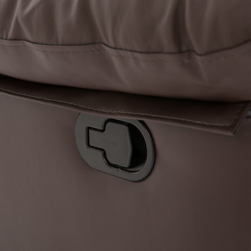 Lisbon Home Lounge Leather Manual Recliner Armchair in Brown