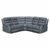 ROMA LEATHER GREY CORNER SOFA