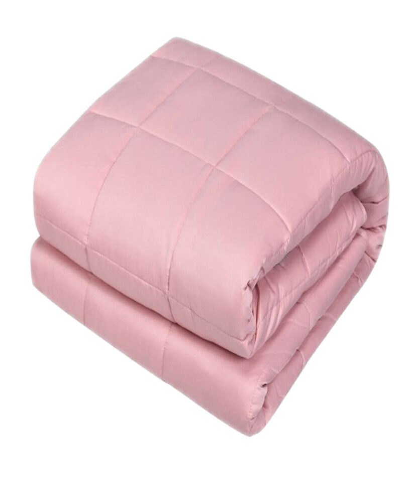 Weighted Blanket throw - blush pink - 1