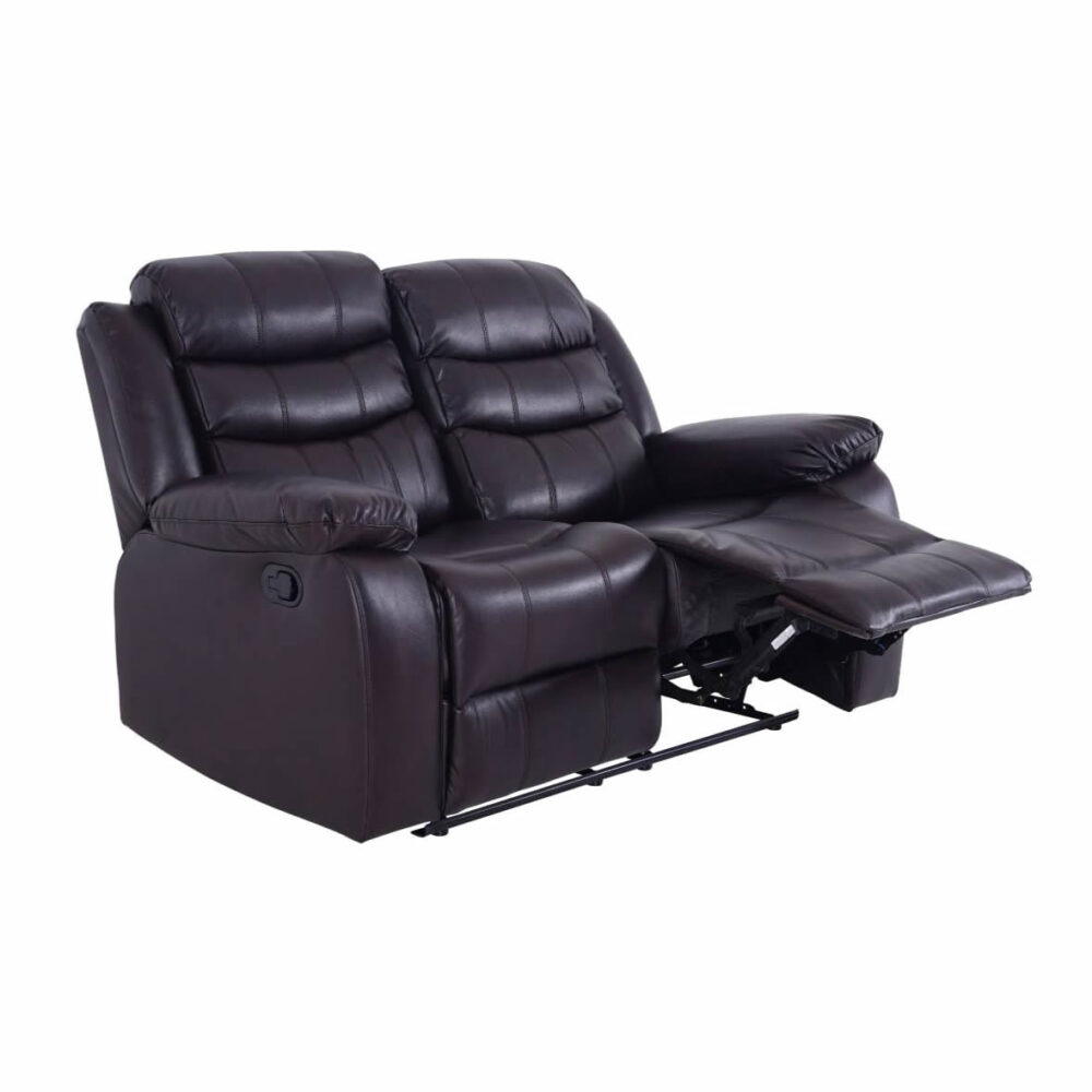 ROMA LEATHER BROWN SOFA 2 SEATER
