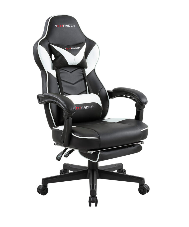 GTI RACER Speed Gaming Chair in White