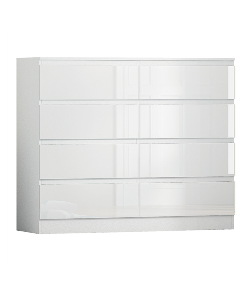 Luxury Life 8 Drawer Chest In Gloss White Luxury Life Furniture