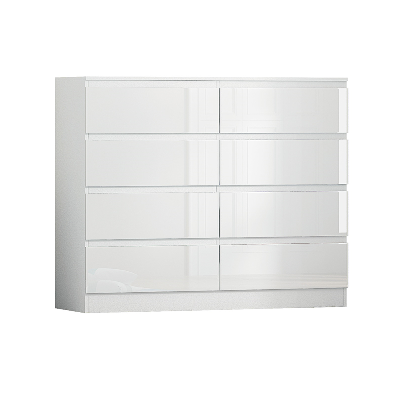 Luxury Life 8 Drawer Chest In Gloss White Luxury Life Furniture