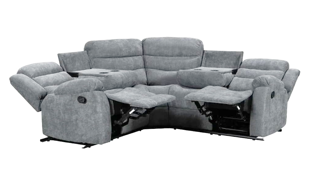 ROMA LINEN CORNER SOFA GREY