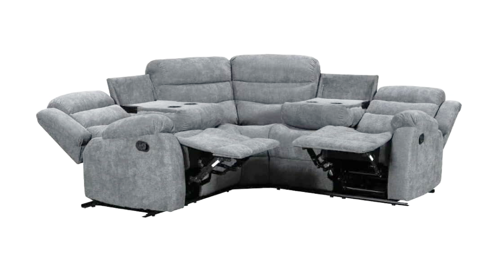 ROMA LINEN CORNER SOFA GREY