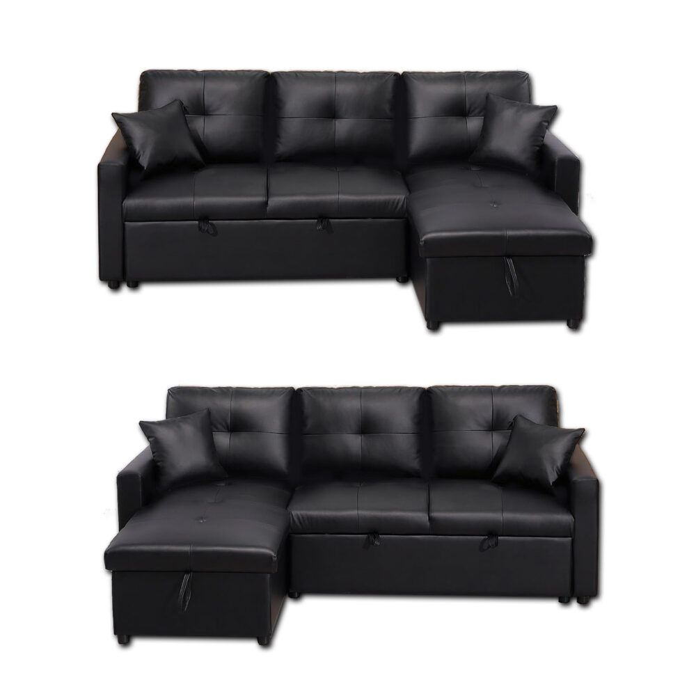 pull out sofa bed black newport