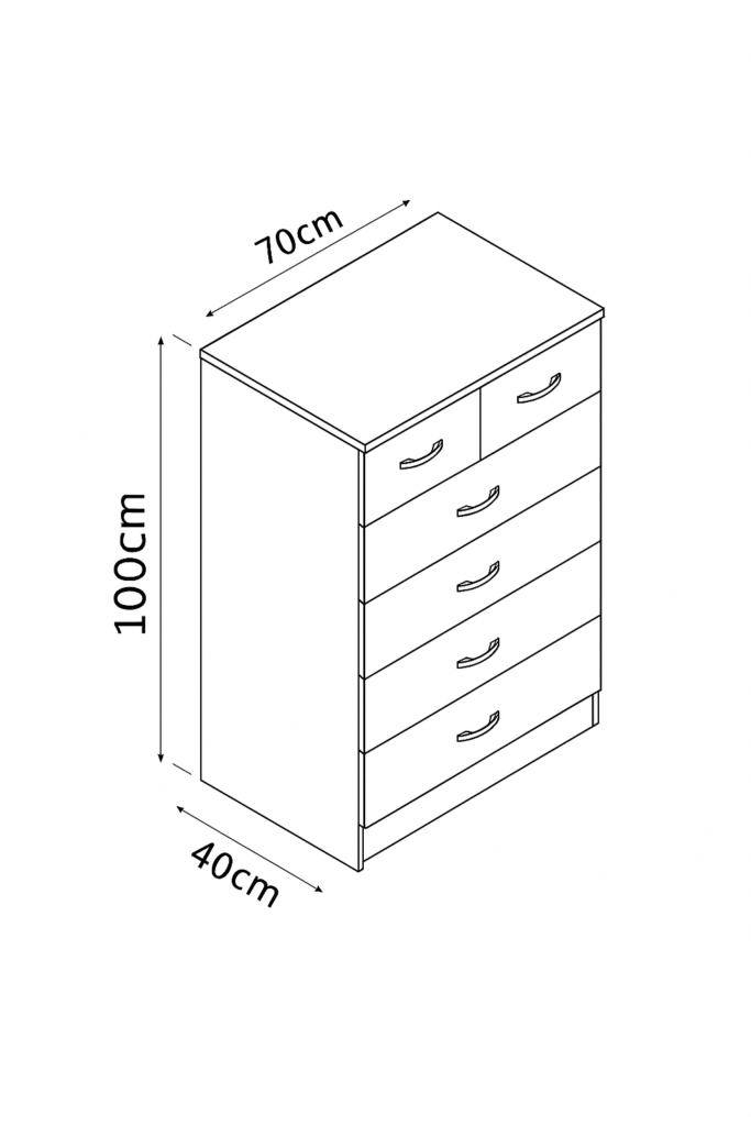 Chiswick 6 Drawer Dimensions