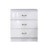 chilton 3 drawer cabinet gloss white