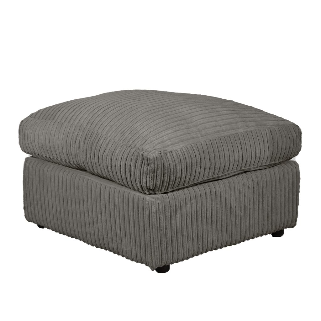 dylan jumbocord footstool grey
