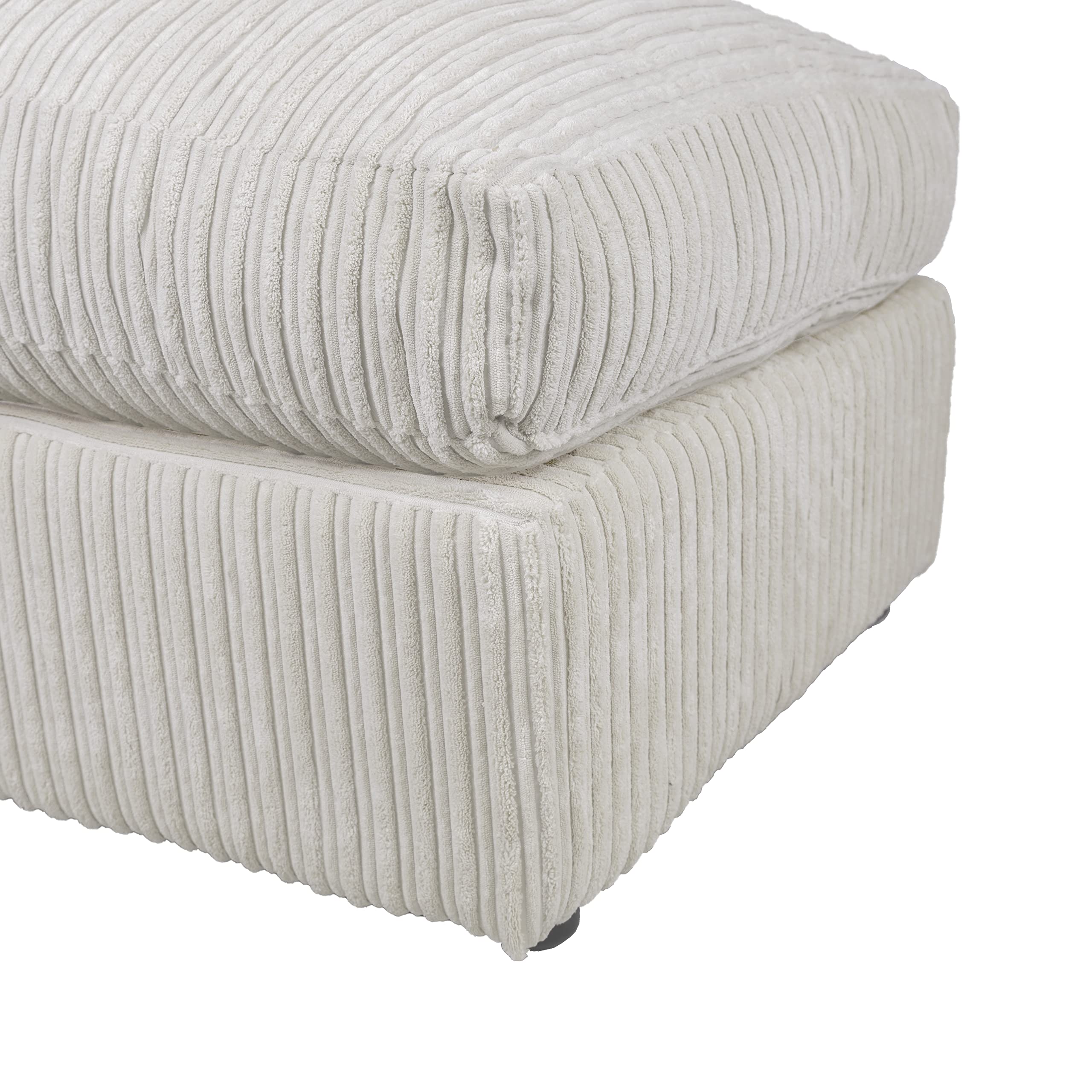 Dylan Footstool in Cream 3