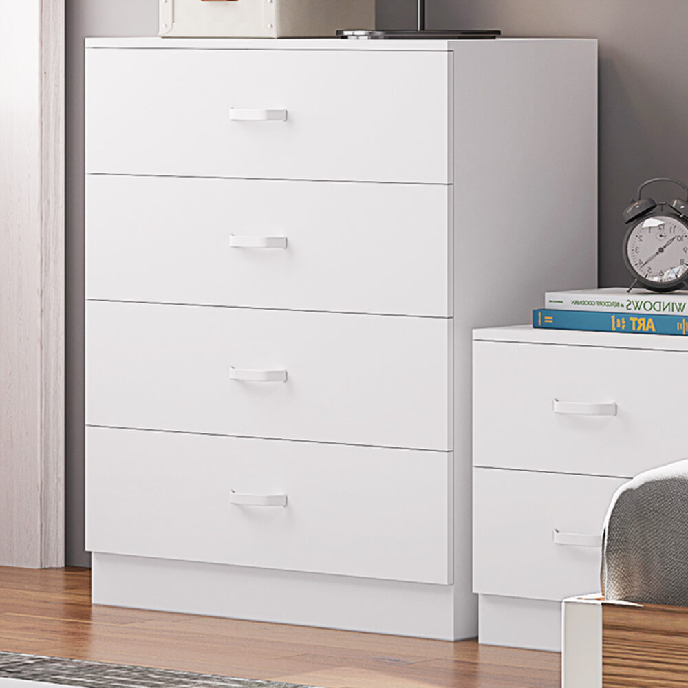 TUNIS MATT WHITE 4 DRAWER