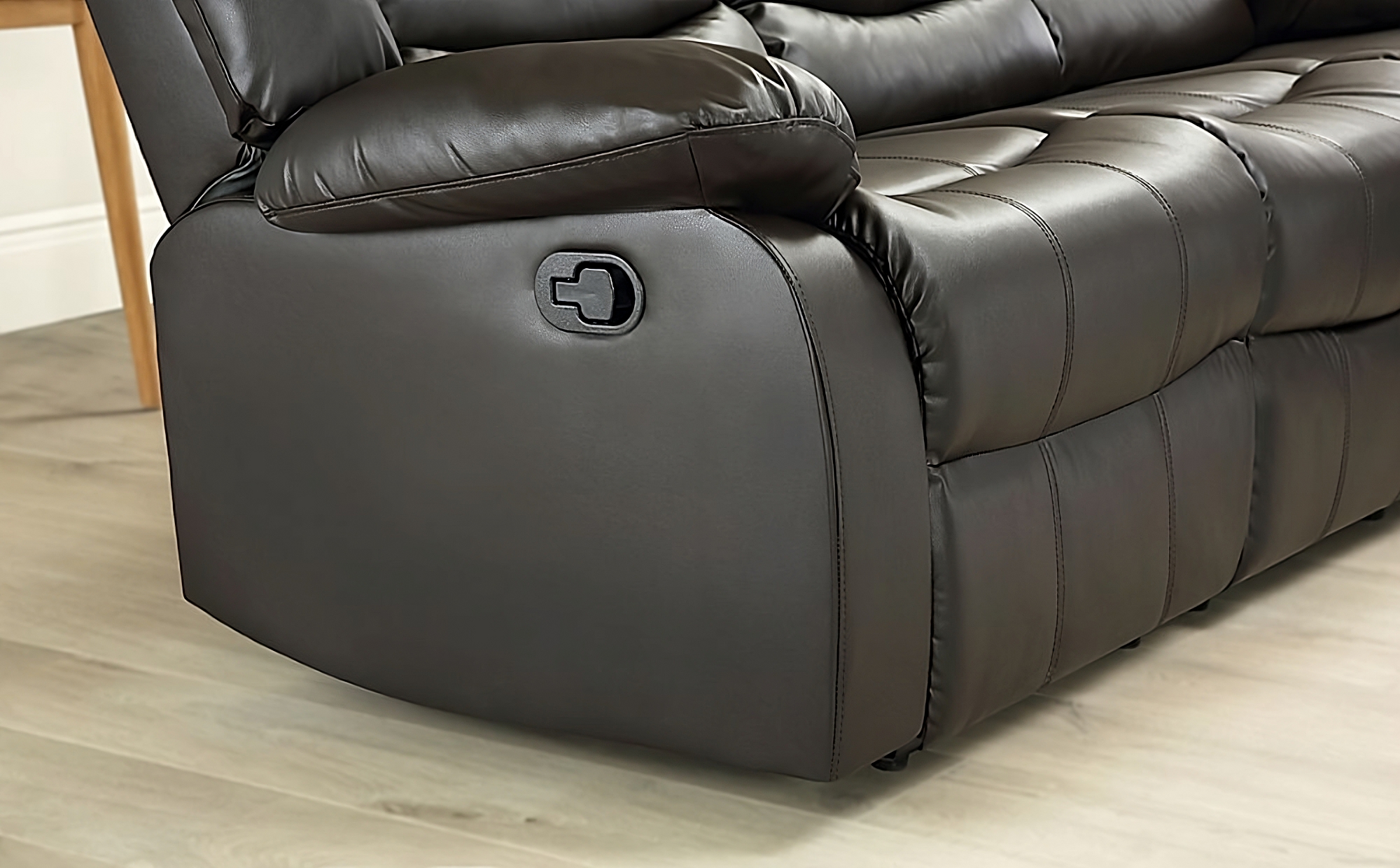 Roma Leather Brown 4-5 Seater Corner Recliner Sofa in Brown 4 Roma Leather Brown 4-5 Seater Corner Recliner Sofa in Brown
