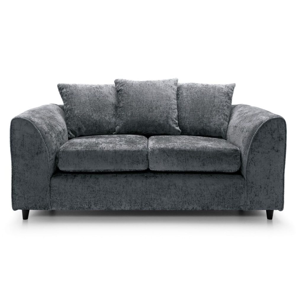 Dylan Chenille 3+2 Seater Fabric Sofa in Grey