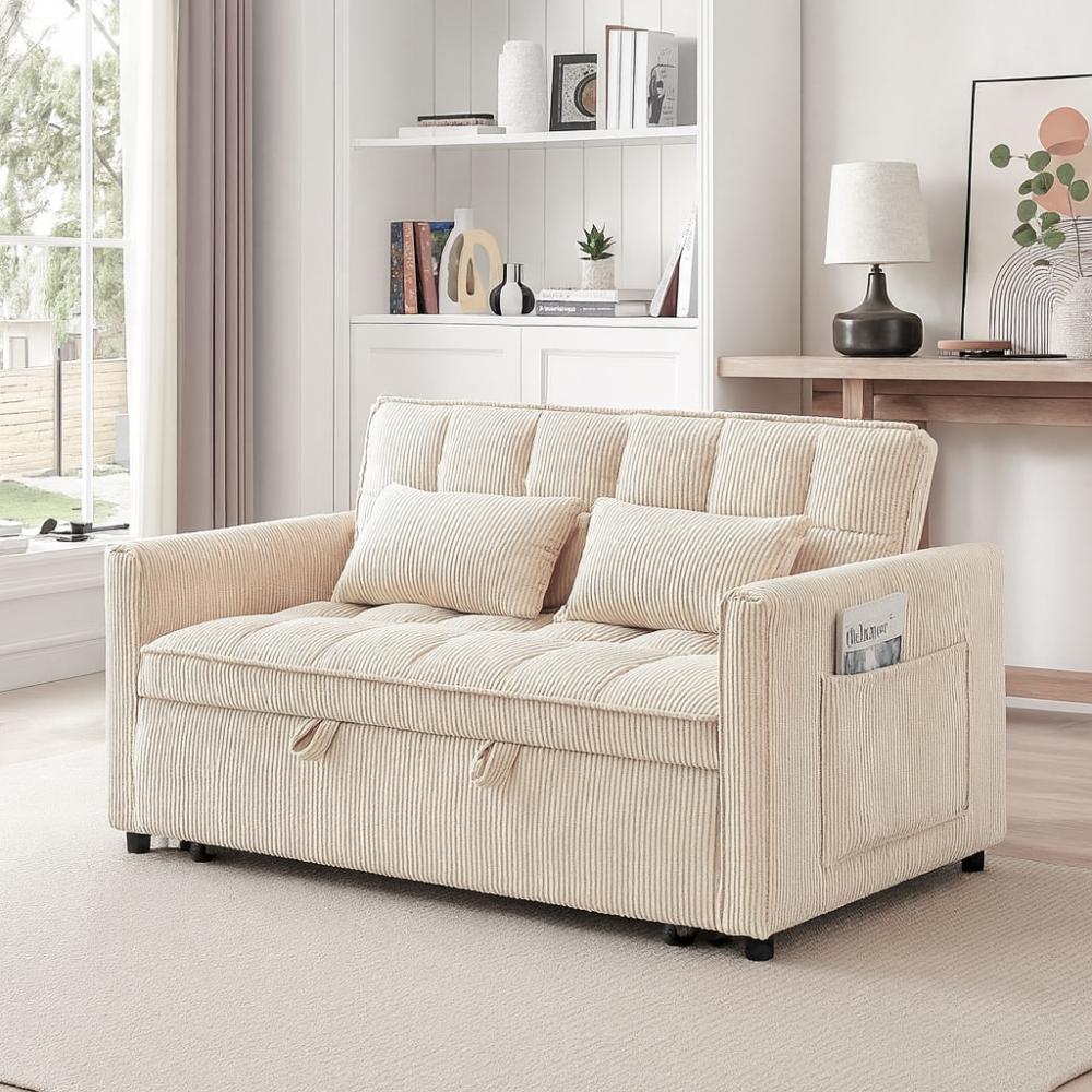 Modena Jumbo Cord Cream