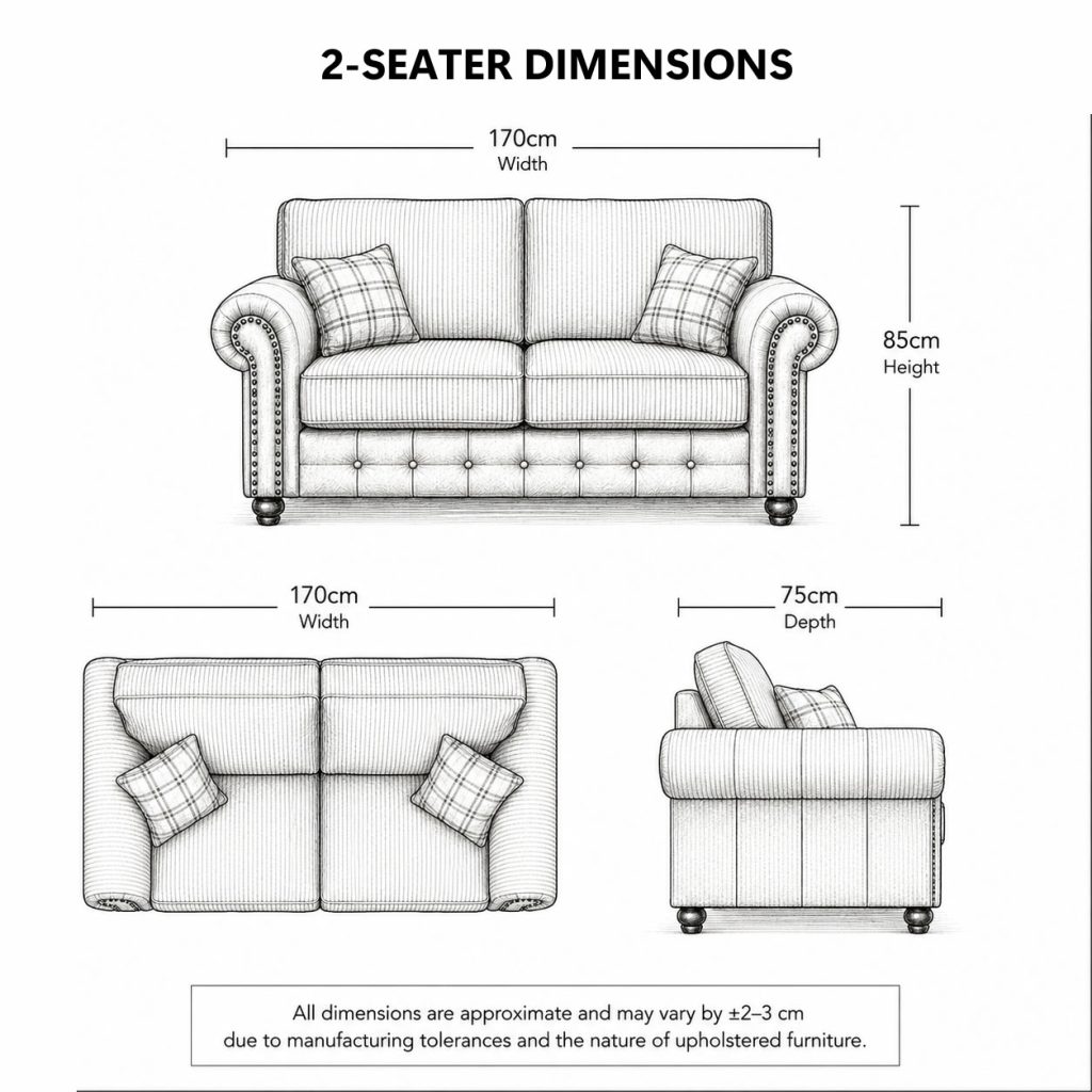 Woodland Jumbo Cord with Leather Accents 3+2 Sofa Set