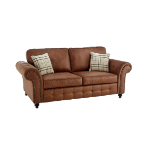 Oakland Suede Sofa 3+2 Seater Fabric Sofa in Tan Brown Oakland Suede Sofa 3+2 Seater Fabric Sofa in Tan Brown - Image 8