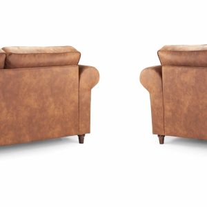 Oakland Suede Sofa 3+2 Seater Fabric Sofa in Tan Brown Oakland Suede Sofa 3+2 Seater Fabric Sofa in Tan Brown - Image 9