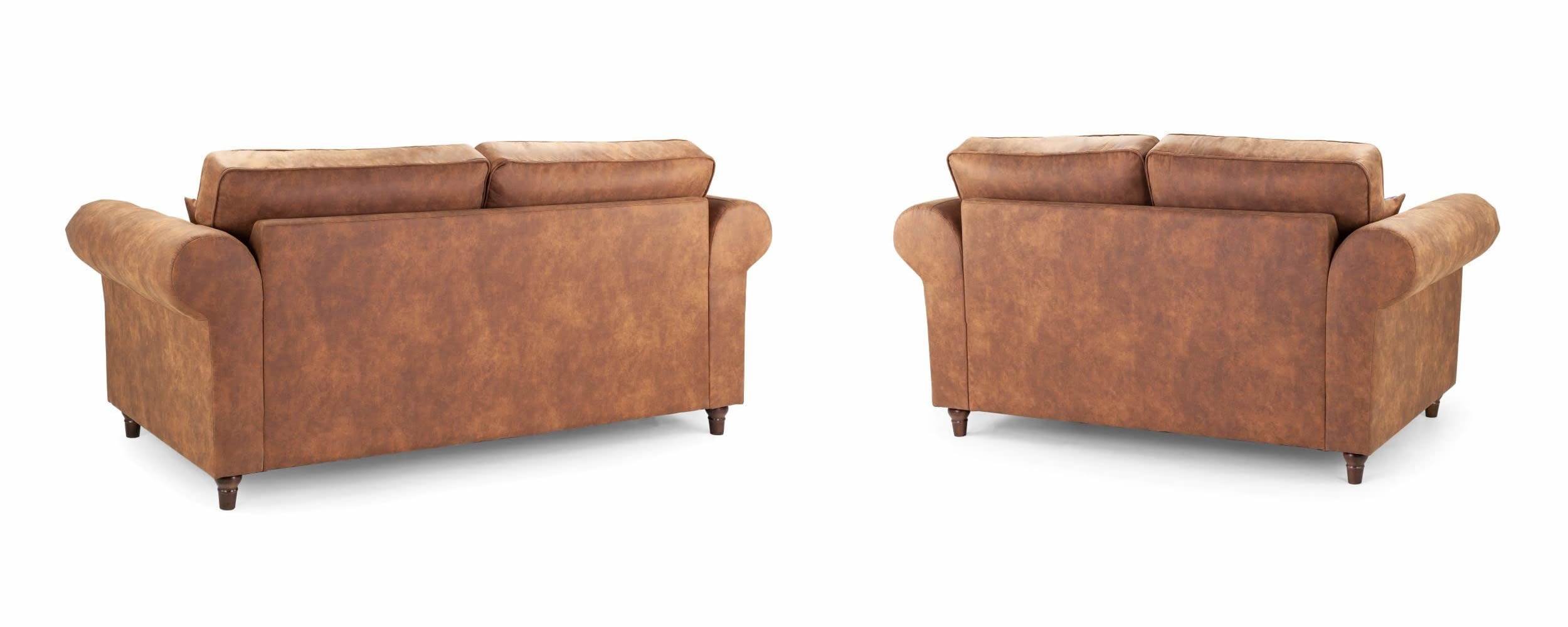 Oakland Suede Sofa 3+2 Seater Fabric Sofa in Tan Brown Oakland Suede Sofa 3+2 Seater Fabric Sofa in Tan Brown - Image 9