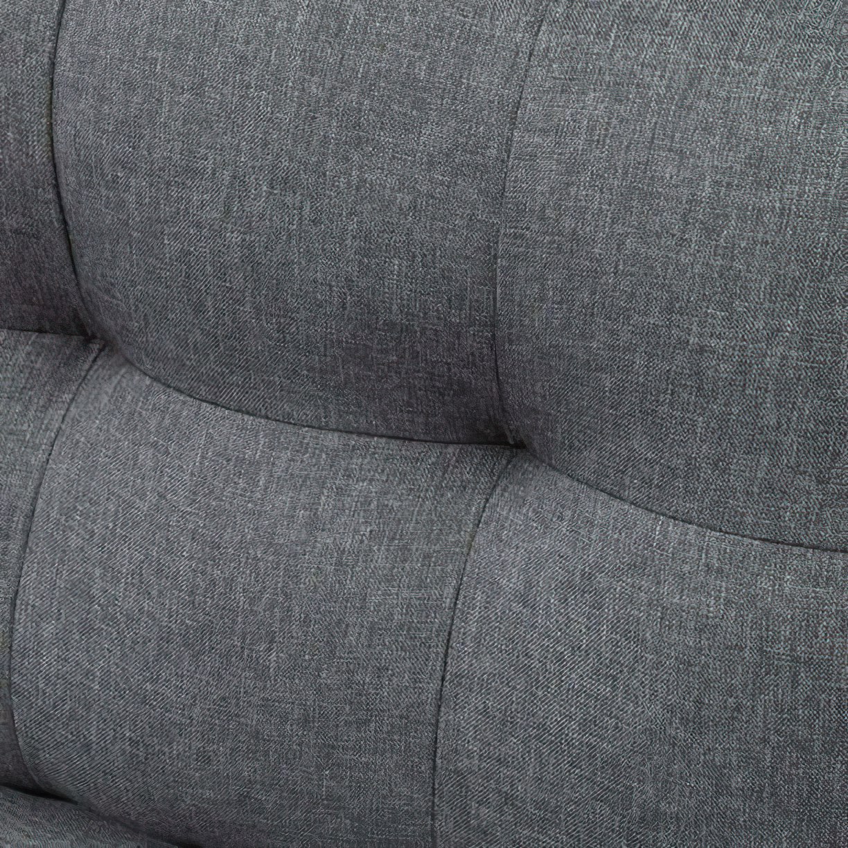 Luna Linen Fabric 3 Seater Convertible Sectional Sofa in Grey Luna Linen Fabric 3 Seater Convertible Sectional Sofa in Grey - Image 3