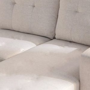 Luna Linen Fabric 3 Seater Convertible Sectional Sofa in Beige Luna Linen Fabric 3 Seater Convertible Sectional Sofa in Beige - Image 8