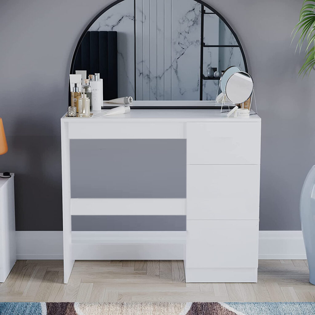 Keaton gloss white dressing table