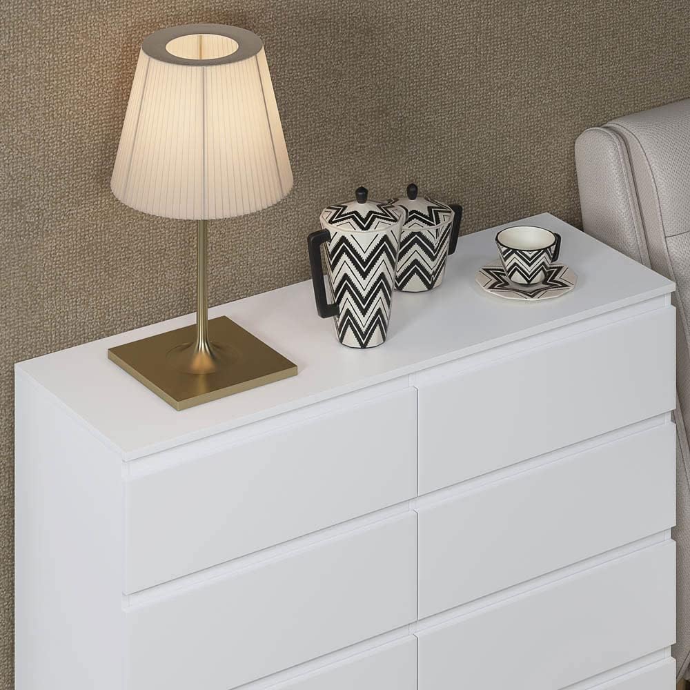 Carlton 8 Drawer Cabinet in Matt White