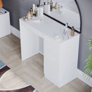 Alternative view of Carlton Dressing Table With 3 Drawers in Matt White