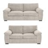 Amalfi Jumbo Cord Cream Sofa 3+2 Fabric Sofa in Cream