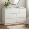 Carlton 7 Drawer Cabinet in Gloss White