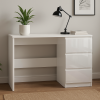 Carlton Dressing Table With 3 Drawers in Gloss White
