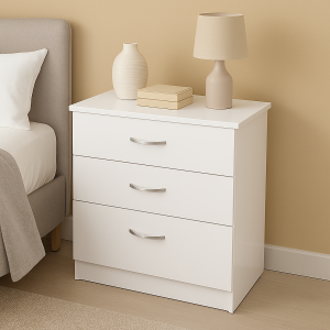 Alternative view of Chiswick 3 Drawer Cabinet in Gloss White