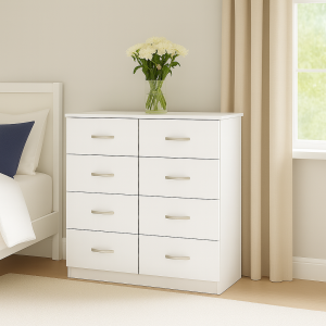 Alternative view of Chiswick 8 Drawer Cabinet in Gloss White