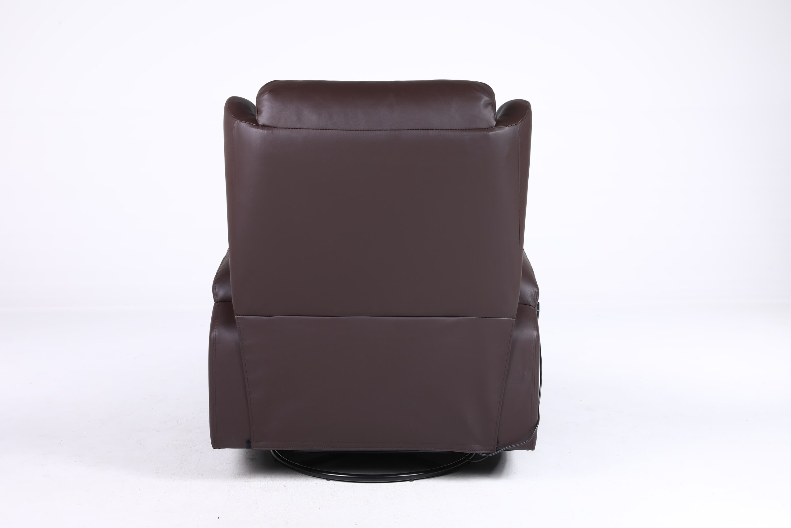 Copenhagan Leather Manual Recliner Armchair with Heat Massager in Brown Copenhagan Leather Manual Recliner Armchair with Heat Massager in Brown - Image 4