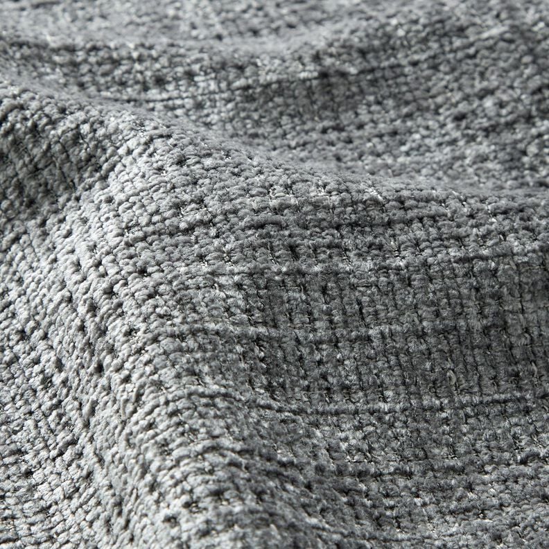 Dylan Chenille 4 Seater Fabric Corner Sofa in Grey