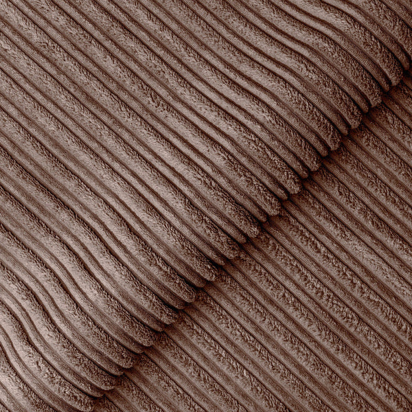 Dylan Jumbo Cord 3+2 Seater Fabric Sofa in Chocolate