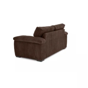 Amalfi Jumbo Cord Chocolate Sofa 3+2 Fabric Sofa in Chocolate - Image 4