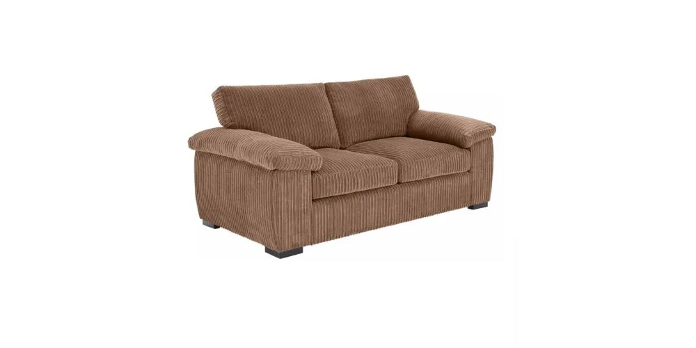 Amalfi Jumbo Cord Coffee Sofa 3+2 Fabric Sofa in Coffee Amalfi Jumbo Cord Coffee Sofa 3+2 Fabric Sofa in Coffee - Image 3