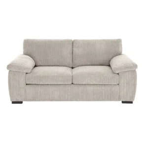 Amalfi Jumbo Cord Cream Sofa 3+2 Fabric Sofa in Cream - Image 3