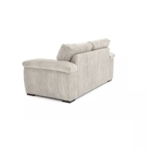Amalfi Jumbo Cord Cream Sofa 3+2 Fabric Sofa in Cream - Image 4