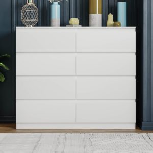 Alternative view of Carlton 8 Drawer Cabinet in Matt White