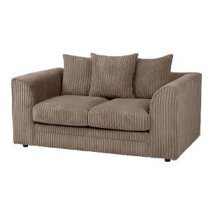 Dylan Jumbo Cord 3+2 Seater Fabric Sofa in Coffee - Image 3