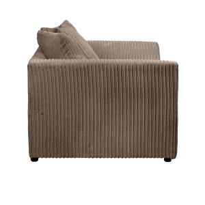 Dylan Jumbo Cord 3+2 Seater Fabric Sofa in Coffee - Image 9