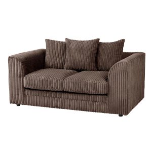 Dylan Jumbo Cord 3+2 Seater Fabric Sofa in Chocolate - Image 3