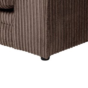 Dylan Jumbo Cord 3+2 Seater Fabric Sofa in Chocolate - Image 11