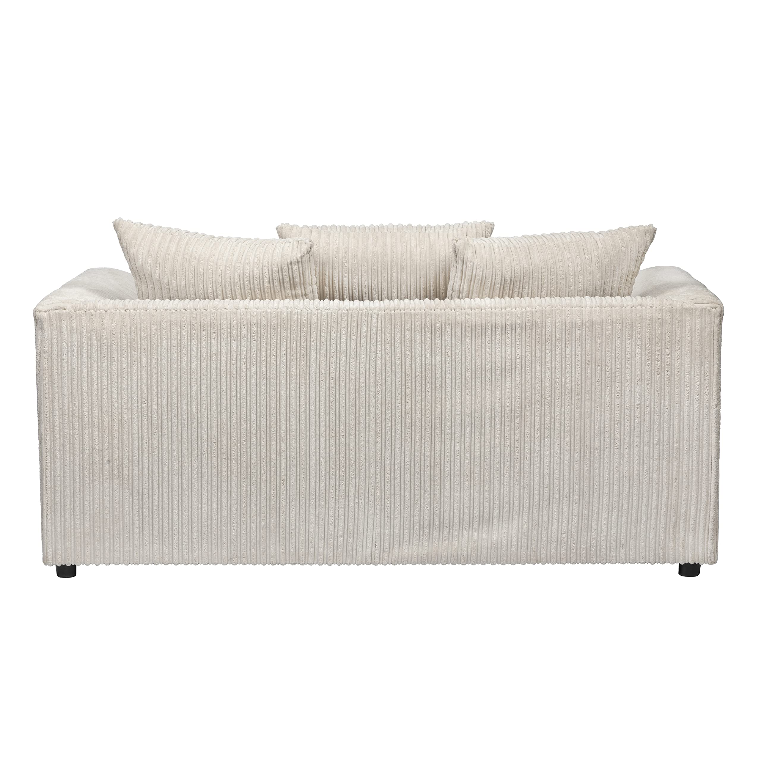 Dylan Jumbo Cord 3+2 Seater Fabric Sofa in Cream Dylan Jumbo Cord 3+2 Seater Fabric Sofa in Cream - Image 5