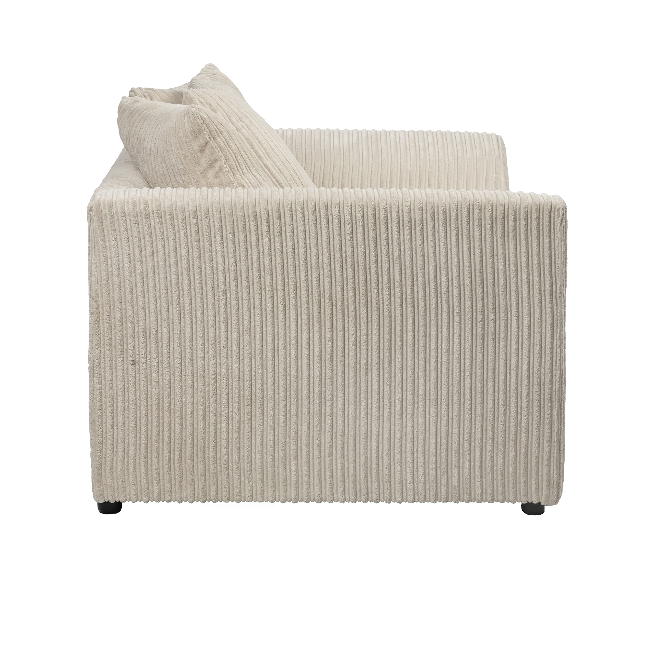 Dylan Jumbo Cord 3+2 Seater Fabric Sofa in Cream Dylan Jumbo Cord 3+2 Seater Fabric Sofa in Cream - Image 7