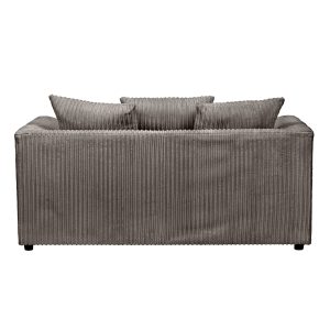 Dylan Jumbo Cord 3+2 Seater Fabric Sofa in Grey Dylan Jumbo Cord 3+2 Seater Fabric Sofa in Grey - Image 9