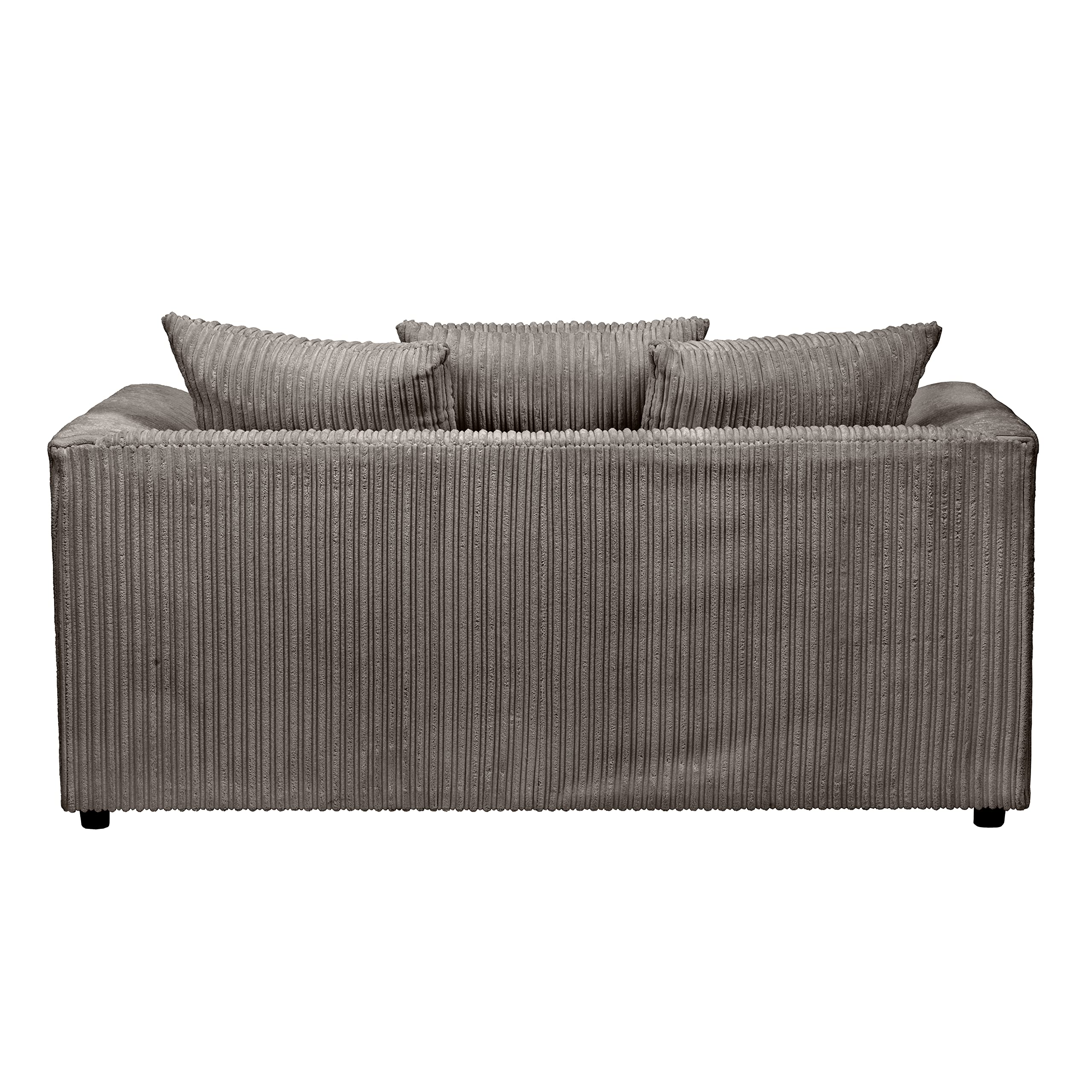 Dylan Jumbo Cord 3+2 Seater Fabric Sofa in Grey Dylan Jumbo Cord 3+2 Seater Fabric Sofa in Grey - Image 9