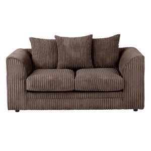 Dylan Jumbo Cord 3+2 Seater Fabric Sofa in Chocolate - Image 4