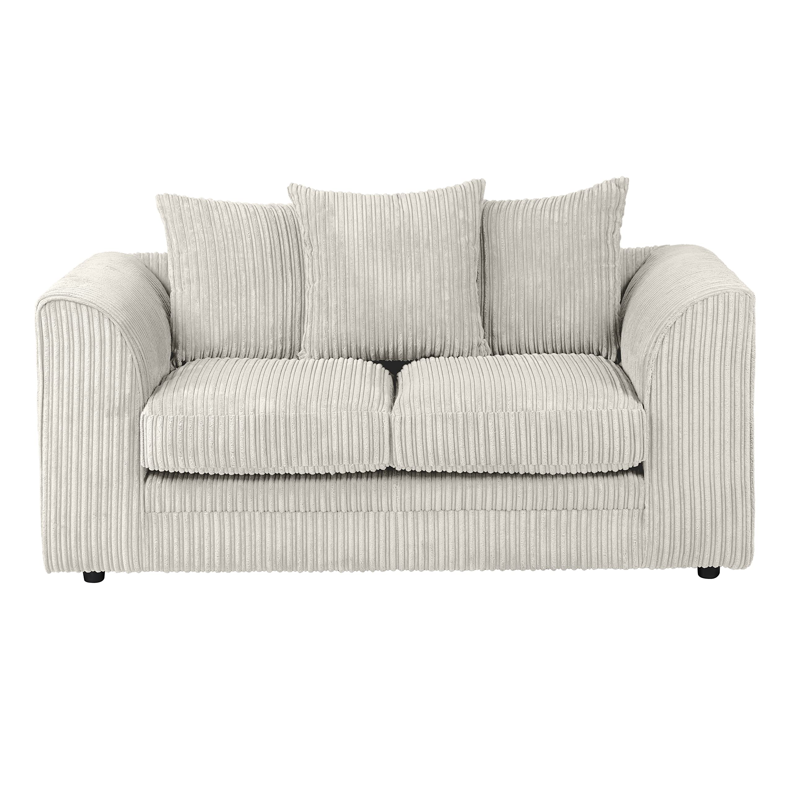 Dylan Jumbo Cord 3+2 Seater Fabric Sofa in Cream Dylan Jumbo Cord 3+2 Seater Fabric Sofa in Cream - Image 4